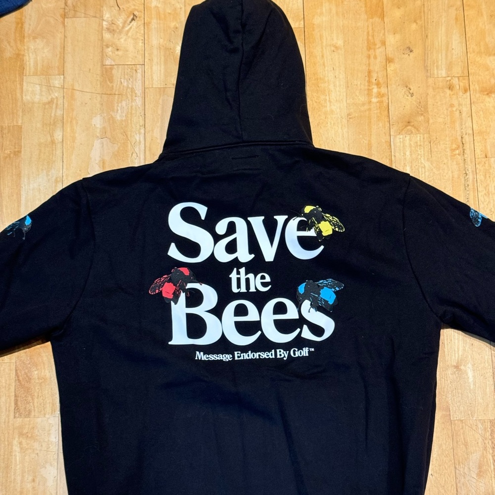 Golf Wang Save The Bees Hoodie XL in Black Tyler The Creator Fashion Brand